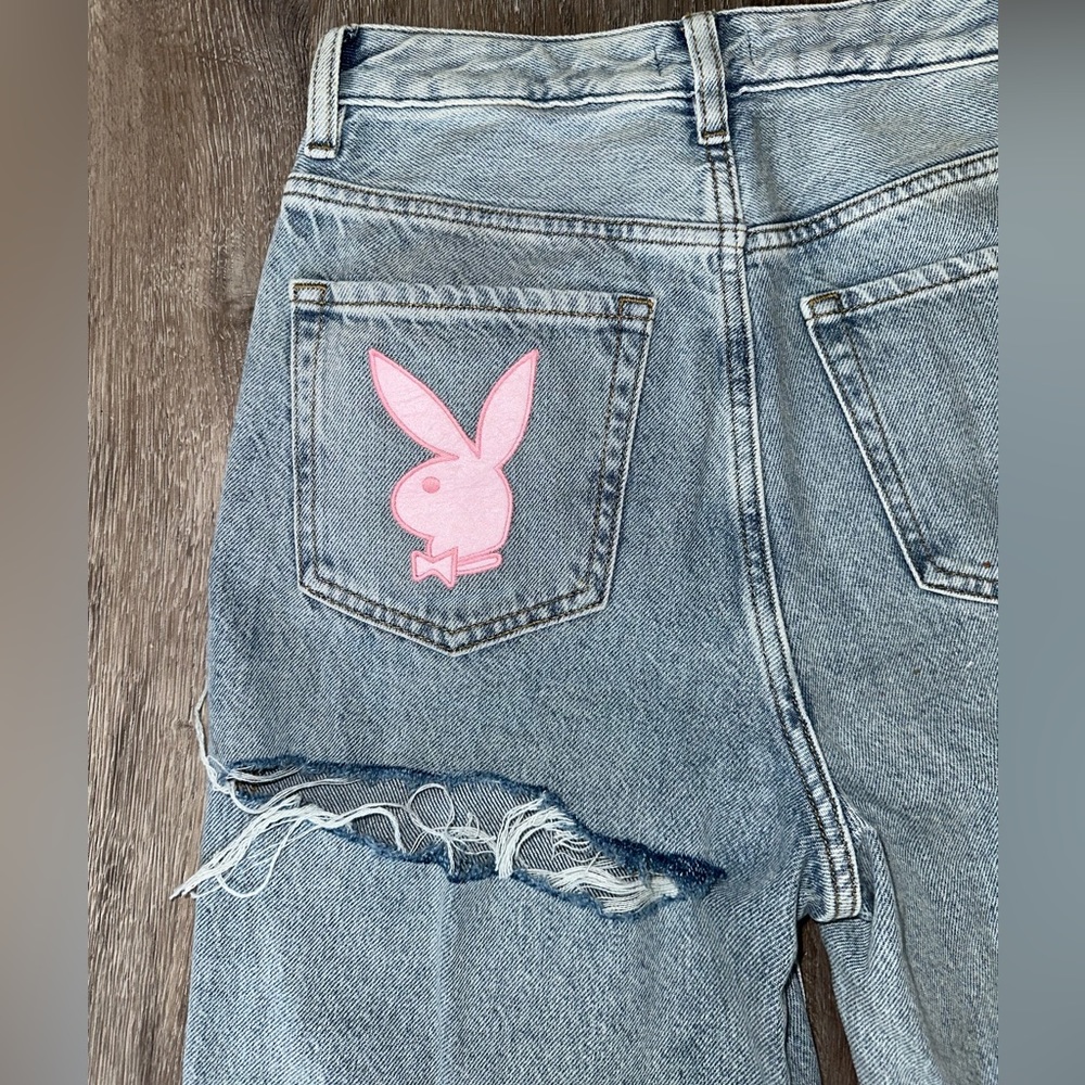 PLAYBOY bunny 90s boyfriend jeans